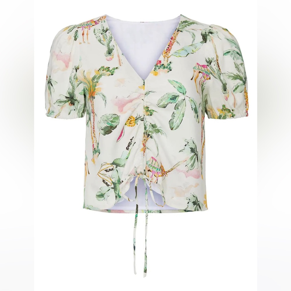 Line & Dot Jaclyn Ruched Top